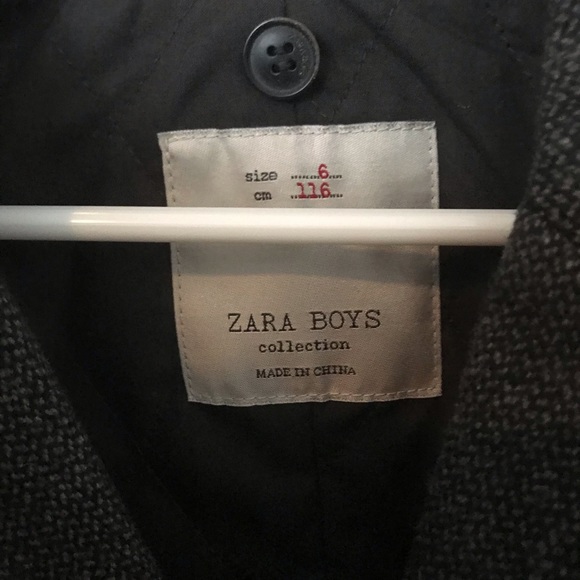 Zara boy size 6 wool coat - Picture 8 of 8